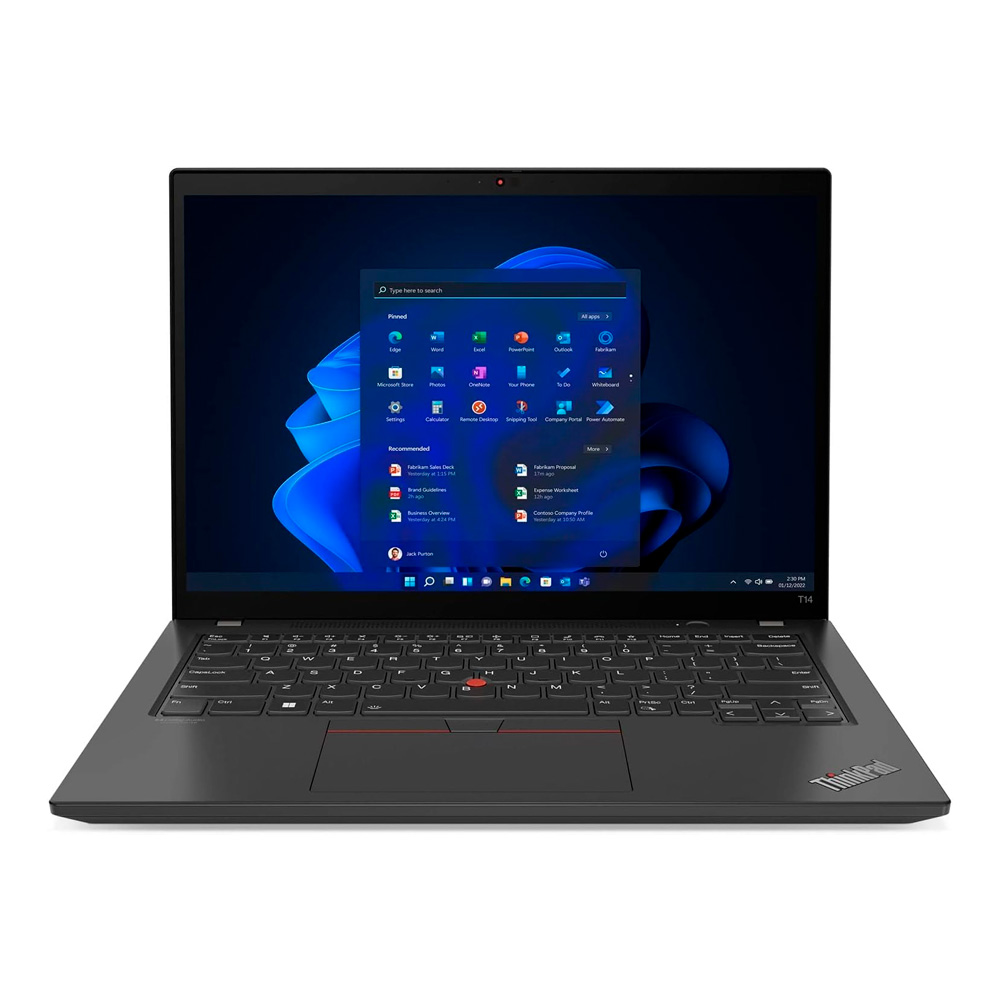 Notebook Lenovo ThinkPad T14 Geração 2 Intel Core i5 10º Geração 16GB RAM 256GB SSD Touchscreen Leitor de Íris Windows 10 Imagem 1