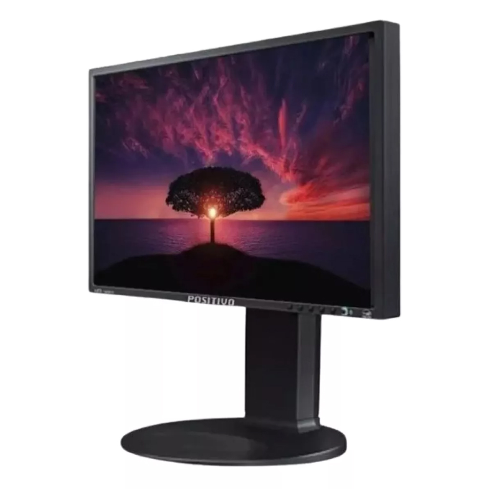 Monitor Positivo 18,5 Polegadas 19EB13P Ajustável Giratória Led Vga Imagem 2