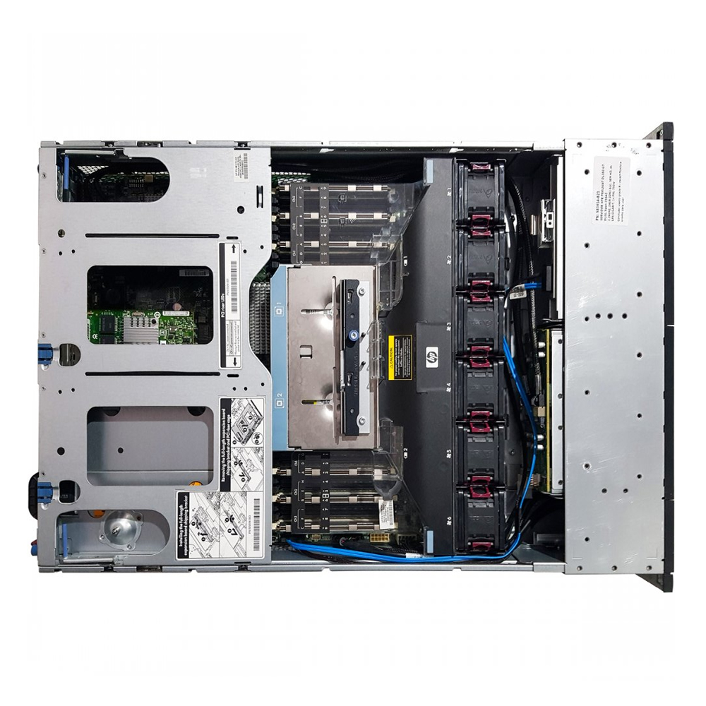 Servidor Hp Proliant Dl380 G7 2x Intel Xeon 6-CORE E5645 Memória Ram 16gb Hd 600gb 2x Fontes Imagem 3