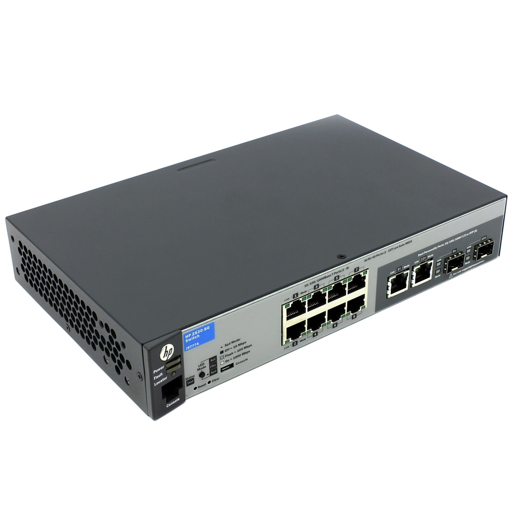 Switch HP 2530-8G J9777A 8 Portas Gigabit + 2 SFP Gerenciável Imagem 3